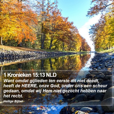 1 Kronieken 15:13 NLD Bible Verse Image