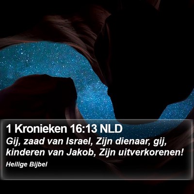 1 Kronieken 16:13 NLD Bible Verse Image