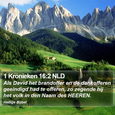 1 Kronieken 16:2 NLD Bible Verse Image
