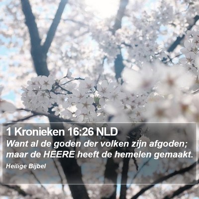 1 Kronieken 16:26 NLD Bible Verse Image