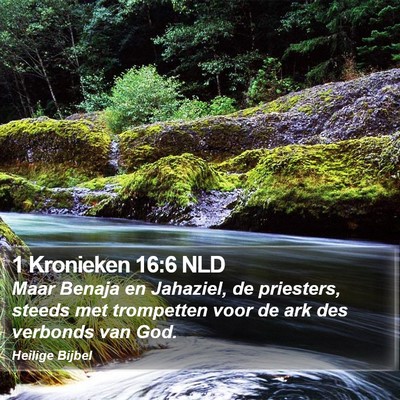 1 Kronieken 16:6 NLD Bible Verse Image