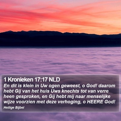1 Kronieken 17:17 NLD Bible Verse Image