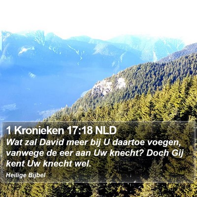 1 Kronieken 17:18 NLD Bible Verse Image