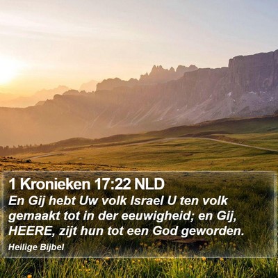 1 Kronieken 17:22 NLD Bible Verse Image