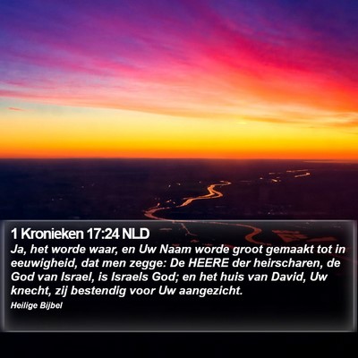 1 Kronieken 17:24 NLD Bible Verse Image