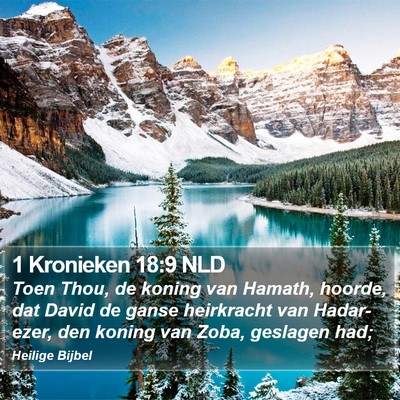 1 Kronieken 18:9 NLD Bible Verse Image
