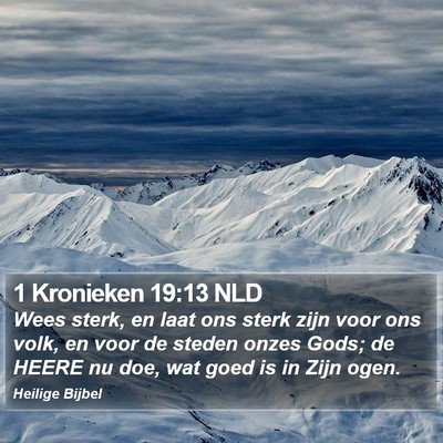 1 Kronieken 19:13 NLD Bible Verse Image