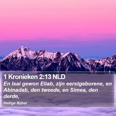 1 Kronieken 2:13 NLD Bible Verse Image