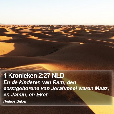 1 Kronieken 2:27 NLD Bible Verse Image