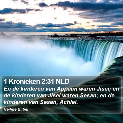1 Kronieken 2:31 NLD Bible Verse Image