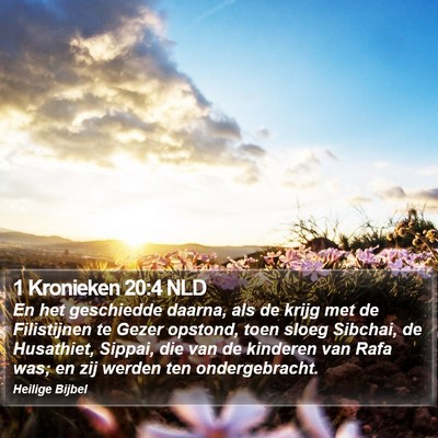 1 Kronieken 20:4 NLD Bible Verse Image