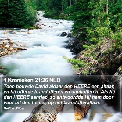 1 Kronieken 21:26 NLD Bible Verse Image