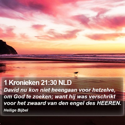 1 Kronieken 21:30 NLD Bible Verse Image