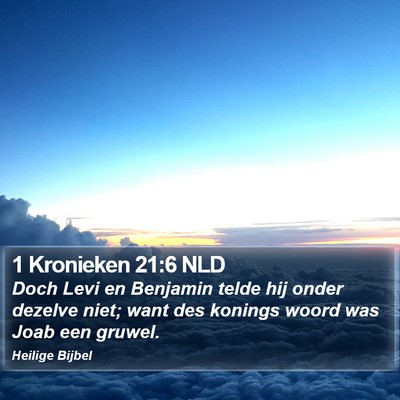 1 Kronieken 21:6 NLD Bible Verse Image
