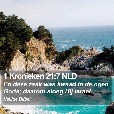 1 Kronieken 21:7 NLD Bible Verse Image