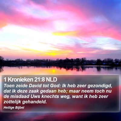 1 Kronieken 21:8 NLD Bible Verse Image