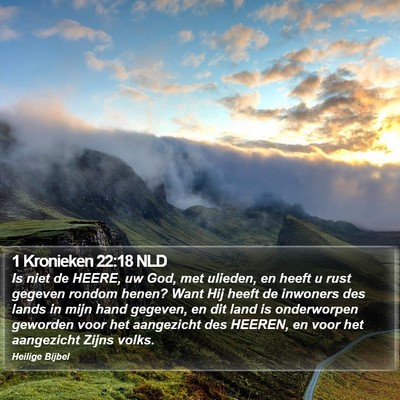1 Kronieken 22:18 NLD Bible Verse Image