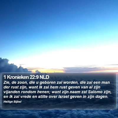 1 Kronieken 22:9 NLD Bible Verse Image