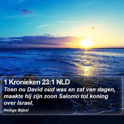 1 Kronieken 23:1 NLD Bible Verse Image