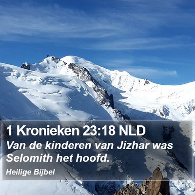 1 Kronieken 23:18 NLD Bible Verse Image