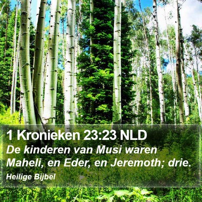 1 Kronieken 23:23 NLD Bible Verse Image