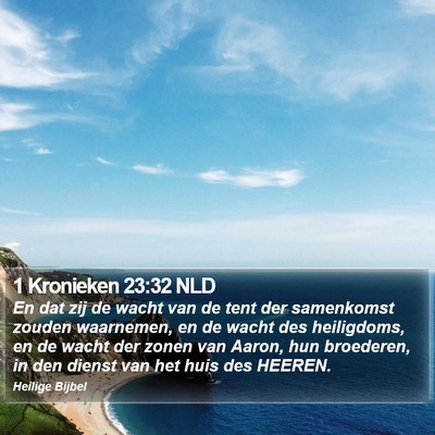 1 Kronieken 23:32 NLD Bible Verse Image