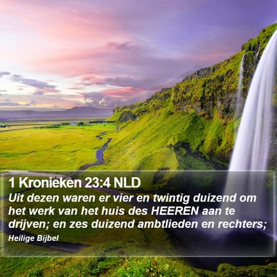 1 Kronieken 23:4 NLD Bible Verse Image