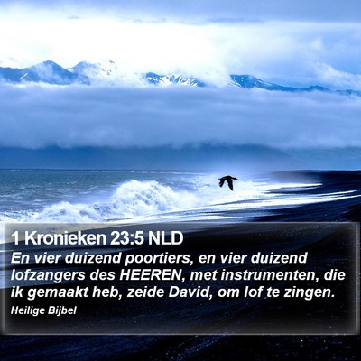1 Kronieken 23:5 NLD Bible Verse Image