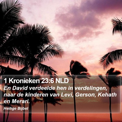 1 Kronieken 23:6 NLD Bible Verse Image