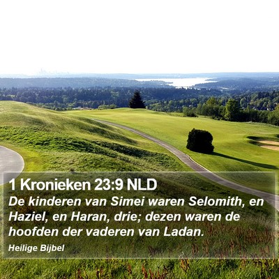 1 Kronieken 23:9 NLD Bible Verse Image