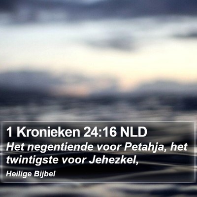 1 Kronieken 24:16 NLD Bible Verse Image
