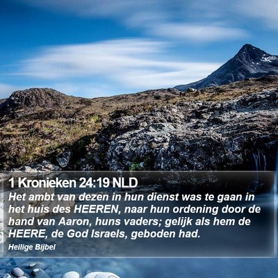 1 Kronieken 24:19 NLD Bible Verse Image