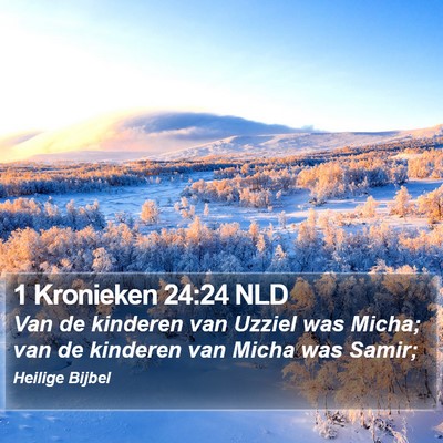 1 Kronieken 24:24 NLD Bible Verse Image