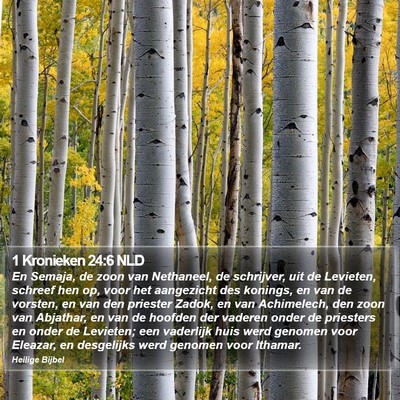 1 Kronieken 24:6 NLD Bible Verse Image
