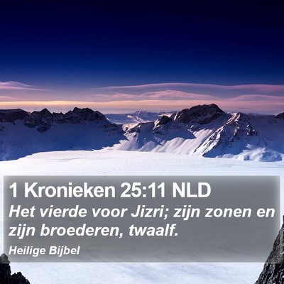 1 Kronieken 25:11 NLD Bible Verse Image