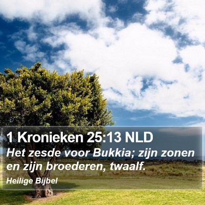 1 Kronieken 25:13 NLD Bible Verse Image
