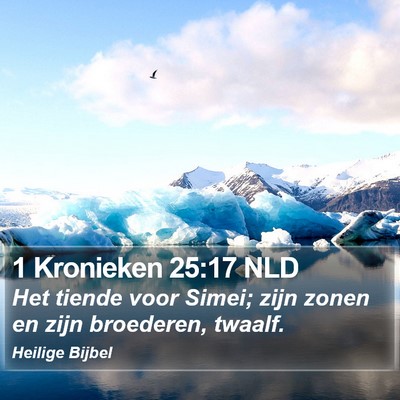 1 Kronieken 25:17 NLD Bible Verse Image