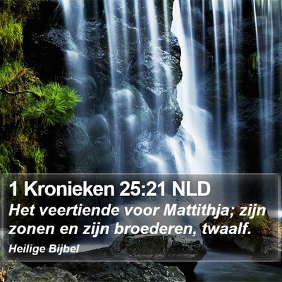 1 Kronieken 25:21 NLD Bible Verse Image