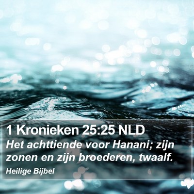 1 Kronieken 25:25 NLD Bible Verse Image