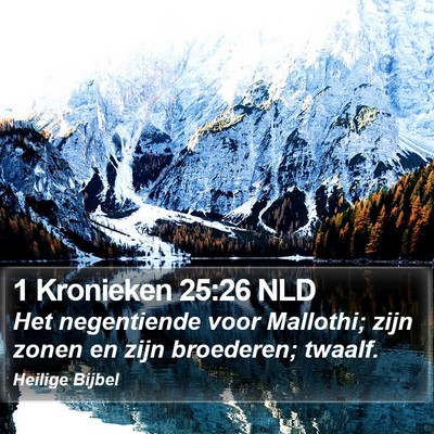 1 Kronieken 25:26 NLD Bible Verse Image