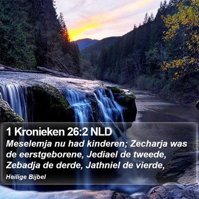 1 Kronieken 26:2 NLD Bible Verse Image