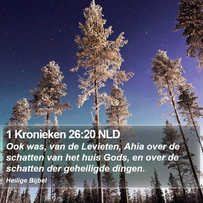 1 Kronieken 26:20 NLD Bible Verse Image