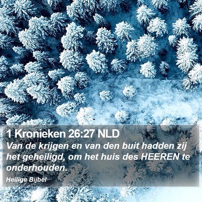 1 Kronieken 26:27 NLD Bible Verse Image