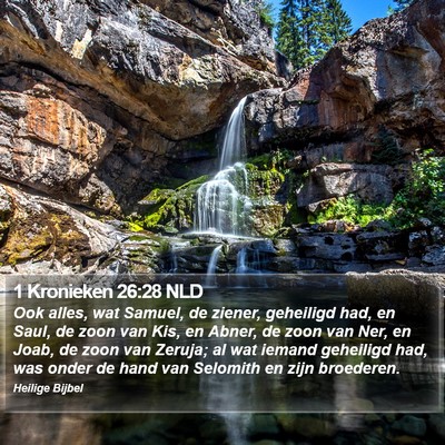 1 Kronieken 26:28 NLD Bible Verse Image