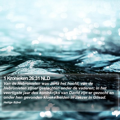 1 Kronieken 26:31 NLD Bible Verse Image