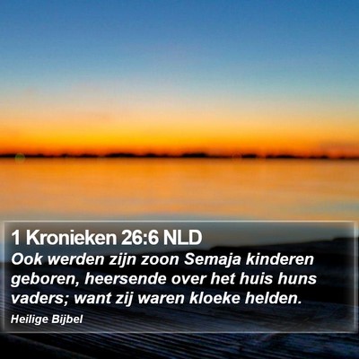 1 Kronieken 26:6 NLD Bible Verse Image