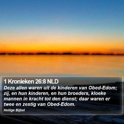 1 Kronieken 26:8 NLD Bible Verse Image