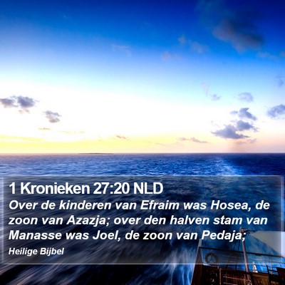 1 Kronieken 27:20 NLD Bible Verse Image