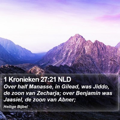 1 Kronieken 27:21 NLD Bible Verse Image