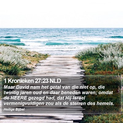 1 Kronieken 27:23 NLD Bible Verse Image